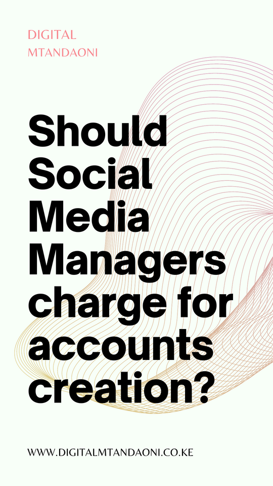 Should Social Media Managers Charge for Account Creation?